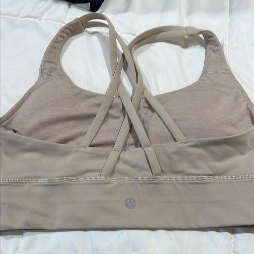 Women's Tan Sports Bra - Picture 2 of 3